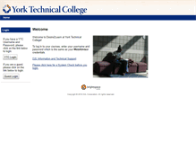 Tablet Screenshot of d2l.yorktech.edu
